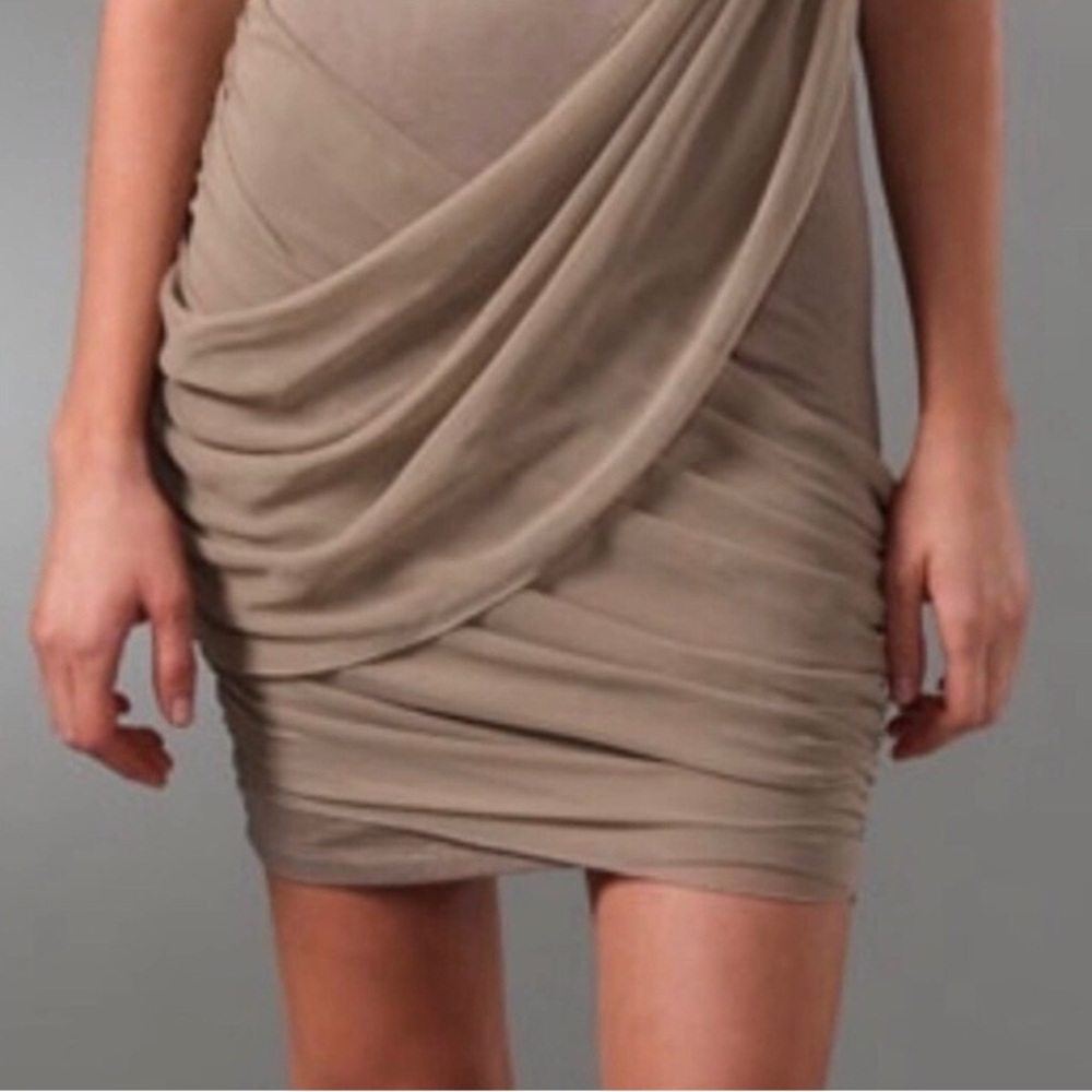 Alice + Olivia Tan Mini Skirt